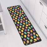 Colorful Macaron Pattern Print Long Kitchen Mat