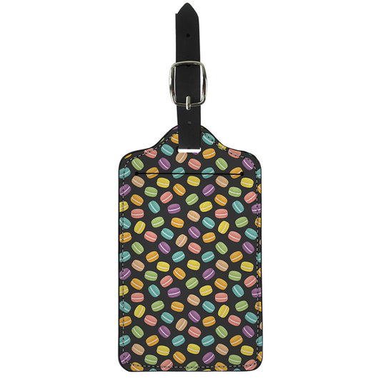 Colorful Macaron Pattern Print Luggage Tag
