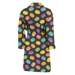 Colorful Macaron Pattern Print Men's Bathrobe