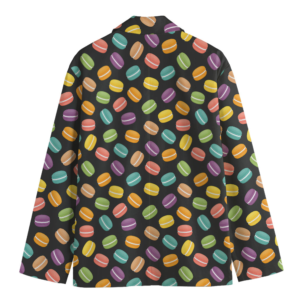 Colorful Macaron Pattern Print Men's Cotton Blazer