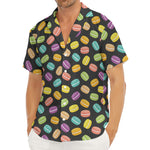 Colorful Macaron Pattern Print Men's Deep V-Neck Shirt