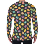 Colorful Macaron Pattern Print Men's Long Sleeve T-Shirt