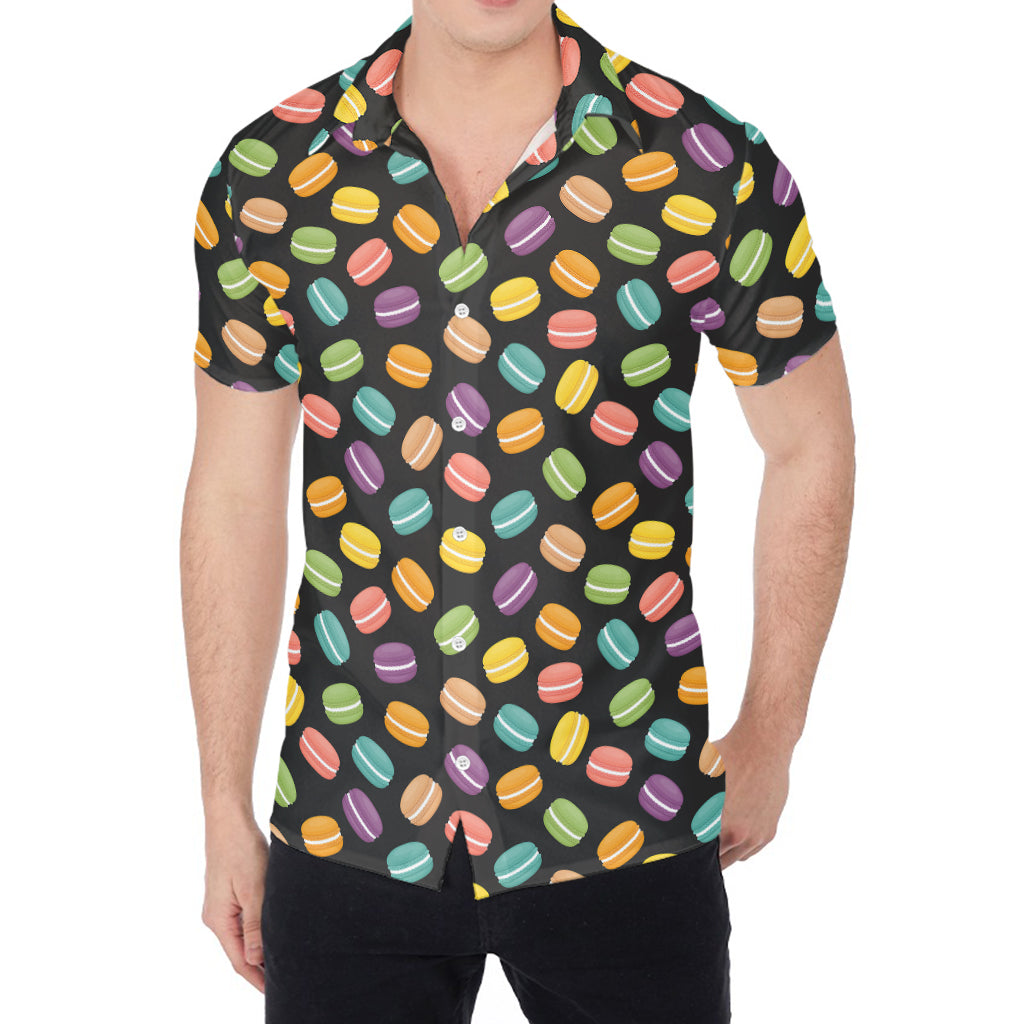 Colorful Macaron Pattern Print Men's Shirt