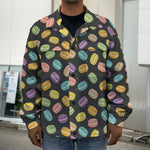 Colorful Macaron Pattern Print Men's Shirt Jacket