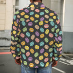 Colorful Macaron Pattern Print Men's Shirt Jacket