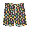 Colorful Macaron Pattern Print Men's Athletic Shorts