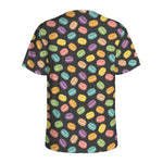 Colorful Macaron Pattern Print Men's Sports T-Shirt