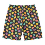Colorful Macaron Pattern Print Men's Swim Trunks
