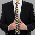 Colorful Macaron Pattern Print Necktie