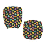 Colorful Macaron Pattern Print Office Chair Cover