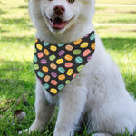 Colorful Macaron Pattern Print Over The Collar Dog Bandana