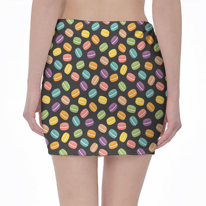 Colorful Macaron Pattern Print Pencil Mini Skirt