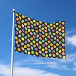 Colorful Macaron Pattern Print Polyester Flag