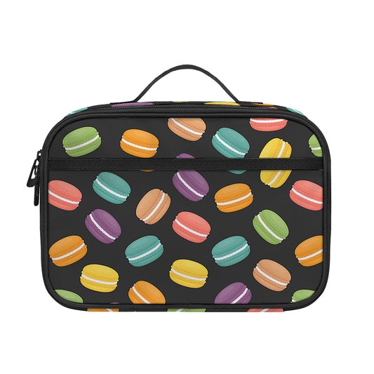 Colorful Macaron Pattern Print Portable Lunch Bag