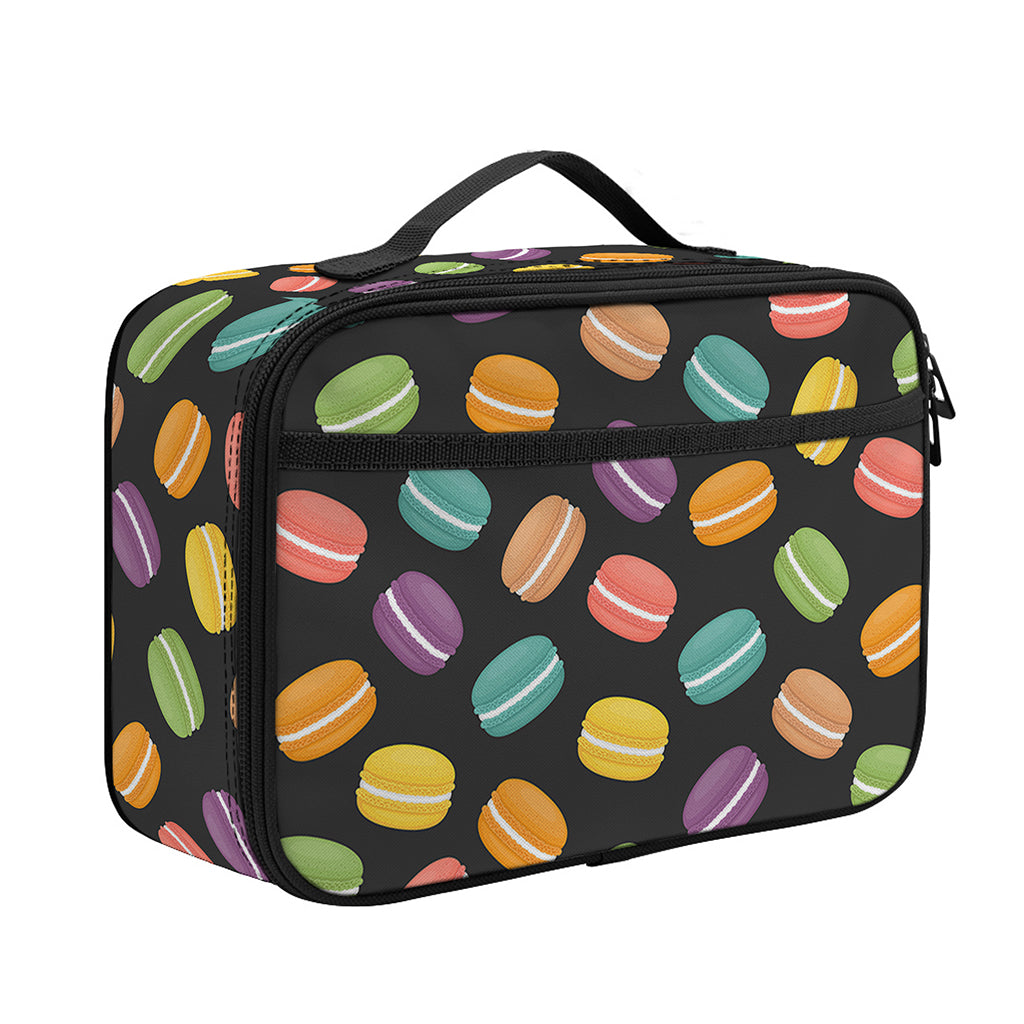 Colorful Macaron Pattern Print Portable Lunch Bag
