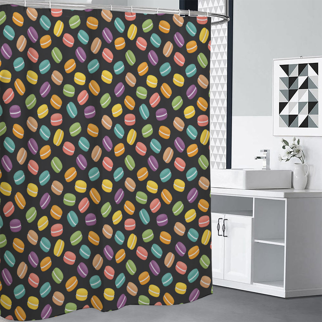 Colorful Macaron Pattern Print Premium Shower Curtain