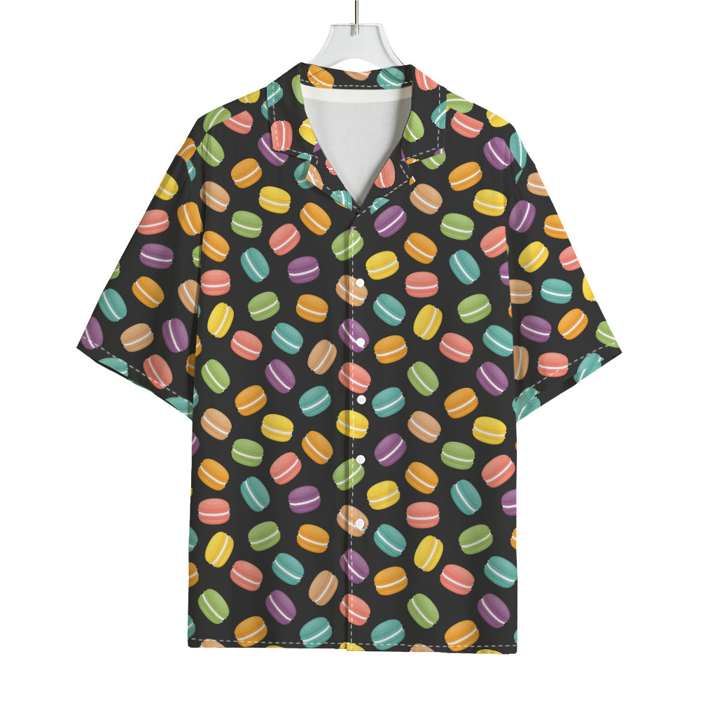 Colorful Macaron Pattern Print Rayon Hawaiian Shirt