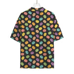 Colorful Macaron Pattern Print Rayon Hawaiian Shirt