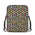 Colorful Macaron Pattern Print Rectangular Crossbody Bag