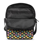 Colorful Macaron Pattern Print Rectangular Crossbody Bag