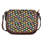 Colorful Macaron Pattern Print Saddle Bag