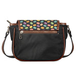 Colorful Macaron Pattern Print Saddle Bag