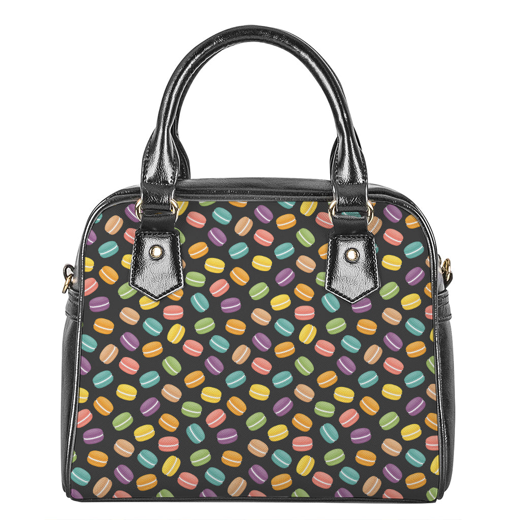 Colorful Macaron Pattern Print Shoulder Handbag