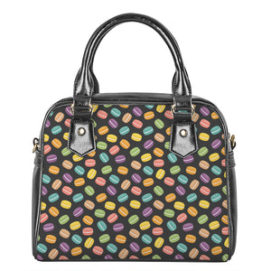 Colorful Macaron Pattern Print Shoulder Handbag