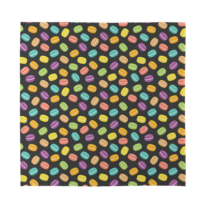Colorful Macaron Pattern Print Silk Bandana