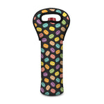 Colorful Macaron Pattern Print Single Neoprene Wine Tote
