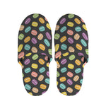 Colorful Macaron Pattern Print Slippers