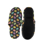 Colorful Macaron Pattern Print Slippers