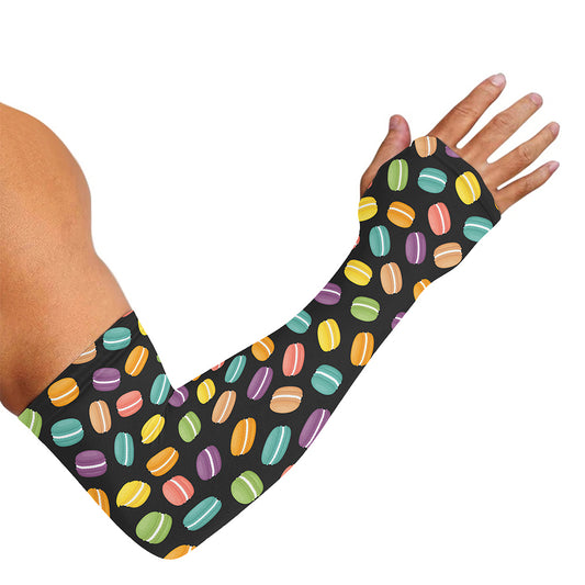 Colorful Macaron Pattern Print Sun Protection Arm Sleeves