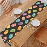 Colorful Macaron Pattern Print Table Runner