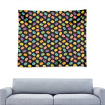 Colorful Macaron Pattern Print Tapestry