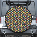 Colorful Macaron Pattern Print Tire Cover