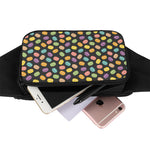Colorful Macaron Pattern Print Waist Bag