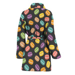 Colorful Macaron Pattern Print Women's Bathrobe