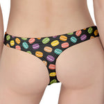 Colorful Macaron Pattern Print Women's Thong