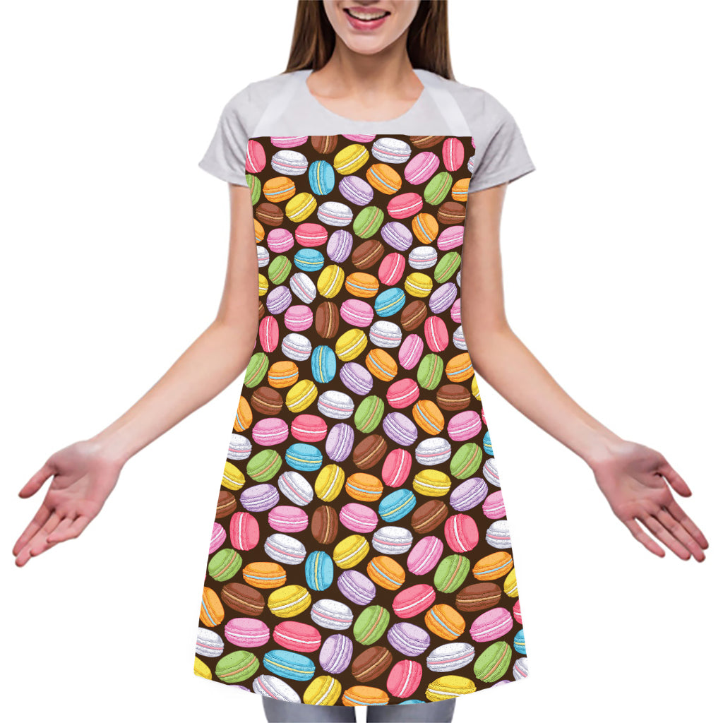 Colorful Macarons Pattern Print Adjustable Apron