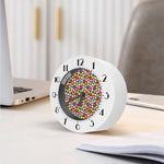 Colorful Macarons Pattern Print Alarm Clock