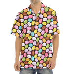 Colorful Macarons Pattern Print Aloha Shirt