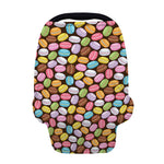 Colorful Macarons Pattern Print Baby Seat Cover