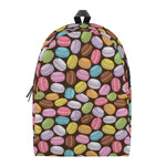Colorful Macarons Pattern Print Backpack