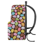 Colorful Macarons Pattern Print Backpack