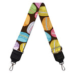 Colorful Macarons Pattern Print Bag Strap