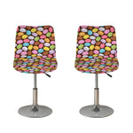 Colorful Macarons Pattern Print Bar Stool Covers