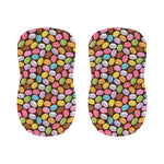 Colorful Macarons Pattern Print Bar Stool Covers