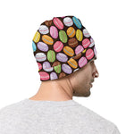 Colorful Macarons Pattern Print Beanie