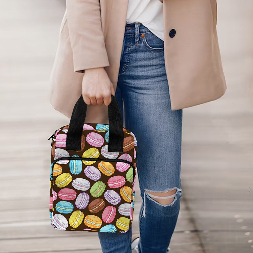 Colorful Macarons Pattern Print Bible Tote Bag
